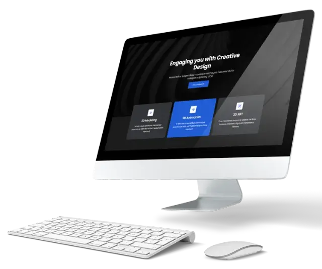 Diseño web profesional en pantalla de escritorio